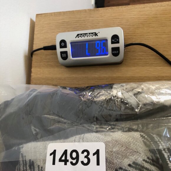 Chicos Sweater Women 1 US Medium Charlene Black Gingham Wool Blend Cardigan Belt - Picture 11 of 11